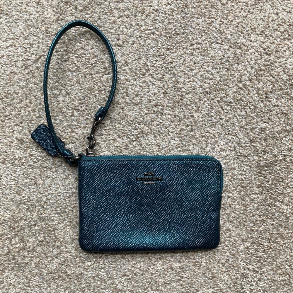 Metallic Coach Wristlet